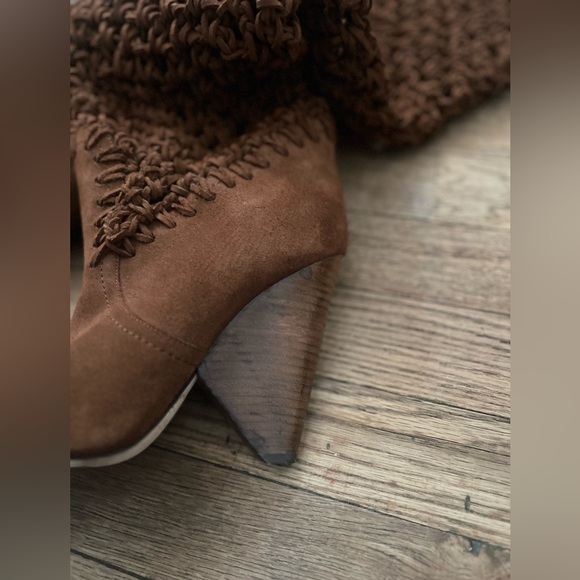 Saint Laurent Suede Twine Niki 105 Boot - Picture 8 of 14